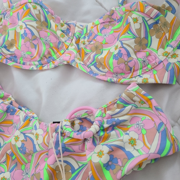 NWT For Love & Lemons Devon Bikini Set - Picture 3 of 6